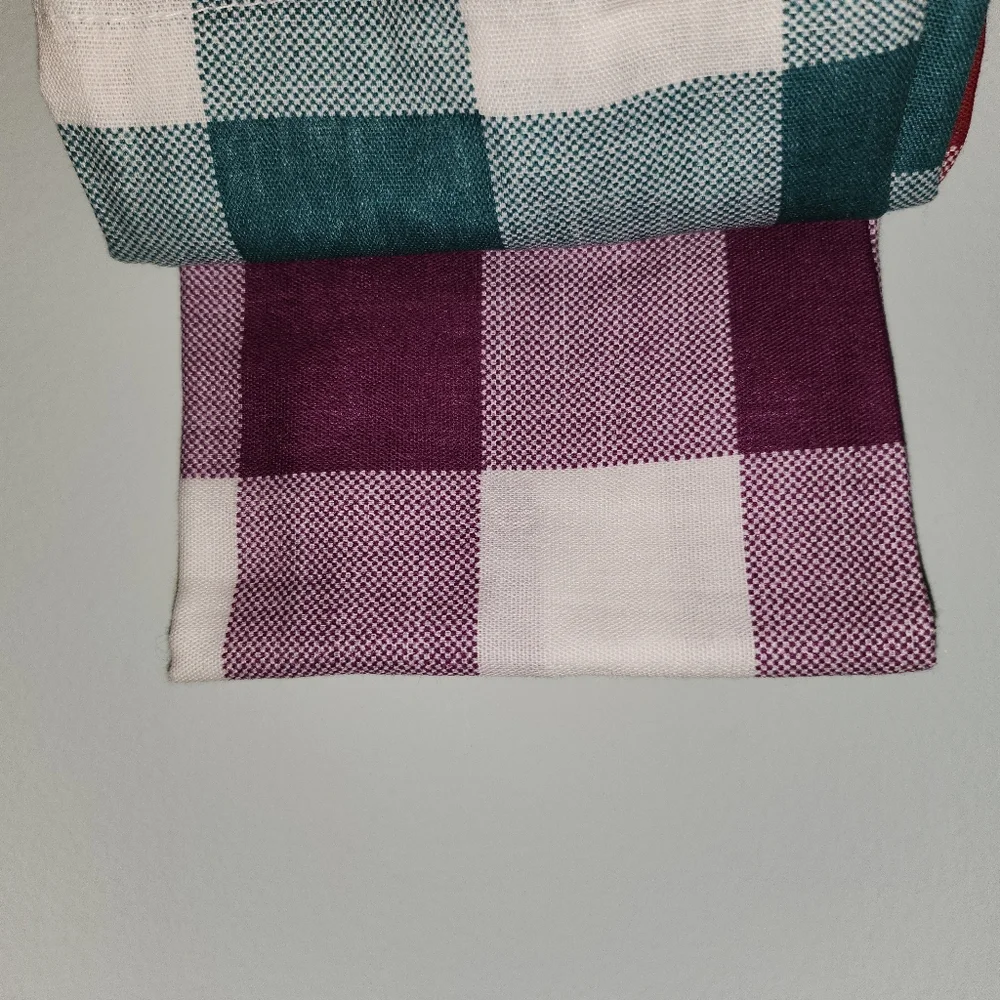 The Pioneer Woman Charming Check Polyester Cotton Set of 4 Washable Napkins - Picture 5 of 8
